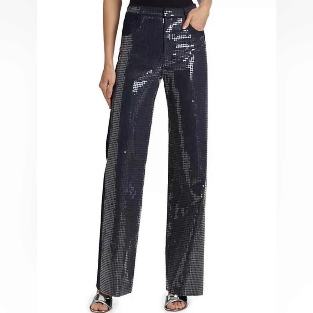 Cinq à Sept

Kayle Sequined Denim Straight Pants